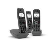 TELEFONO CORDLESS GIGASET AS490 TRIO NERO (L36852-H2810-K143)