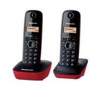 TELEFONO INALAMBRICO NUMERIQUEDECT PANASONIC KX-TG1612SPR, DUO ROJO