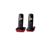 TELEFONO INALAMBRICO NUMERIQUEDECT PANASONIC KX-TG1612SPR, DUO ROJO