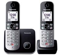 Teléfono Inalámbrico Panasonic KX-TG6852/ Pack DUO/ Negro