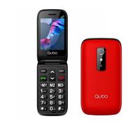 Teléfono Móvil Qubo P-220RD 4G para Personas Mayores- Rojo