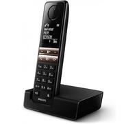 Philips D4701B Téléphone DECT Identification de l'appelant Noir