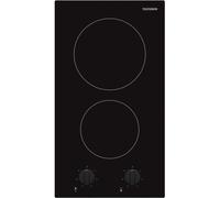 Telefunken Domino vitrocéramique TK2VM 29 cm 2 foyers commandes frontales Noir