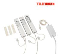 Téléfunken LED Lampe Sous-Meuble Alu 3 X 2,5W Blanc Neutre 4000K Avec Capteur
