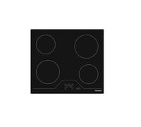 Telefunken Table de cuisson vitrocéramique TK60V4ATT 4 feux 59 cm 6000 W touches sensitives noir G
