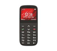 Telefunken Téléphone Portable Senior - Portable Débloqué avec Grandes Touches - Téléphone Portable avec Bouton SOS/Mains Libres/Réseau 2G - Téléphone Mobile S 420 - Noir - TF-GSM-420-CAR-BK TELEFUNKEN