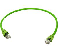 Telegärtner 100008000 RJ45 Câble réseau, câble patch CAT 5 SF/UTP 1.00 m jaune, vert 1 pc(s)