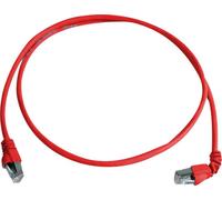 Telegärtner 100008015 RJ45 Câble réseau, câble patch CAT 6a S/FTP 1.00 m rouge ignifuge, sans halogène 1 pc(s)