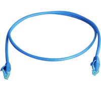 Telegärtner 100008076 RJ45 Câble réseau, câble patch 0.5 m bleu ignifuge, avec manchon de protection contre les pliages 1 pc(s)