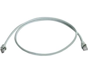 Telegärtner 100008165 RJ45 Câble réseau, câble patch CAT 5e F/UTP 0.25 m gris ignifuge, avec manchon de protection contre les pliages 1 pc(s)