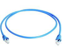 Telegärtner 100008172 RJ45 Câble réseau, câble patch CAT 5e F/UTP 0.5 m bleu ignifuge, avec manchon de protection contre les pliages 1 pc(s)