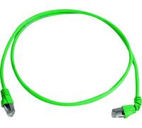 Telegärtner 100008288 RJ45 Câble réseau, câble patch CAT 6a S/FTP 2.00 m vert ignifuge, sans halogèn