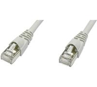 Telegärtner 100008382 RJ45 Câble réseau, câble patch CAT 5e F/UTP 2.00 m gris ignifuge, avec cliquet dencastrement 1 pc(s)