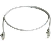 Telegärtner 100008396 RJ45 Câble réseau, câble patch CAT 5e U/UTP 1.50 m gris ignifuge, sans halogèn