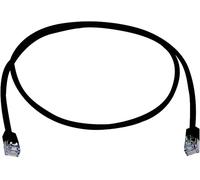 Telegärtner 100008524 RJ45 Câble réseau, câble patch CAT 5e F/UTP 3.0 m noir ignifuge, avec manchon de protection contre les pliages 1 pc(s)