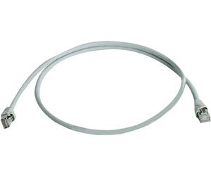 Telegärtner 100008657 RJ45 Câble réseau, câble patch 10 Gbit/s S/FTP 4 m gris ignifuge, avec manchon de protection contre les pliages 1 pc(s)
