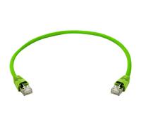 Telegärtner 100008662 RJ45 Câble réseau, câble patch S/FTP 5.0 m vert avec manchon de protection contre les pliages 1 pc(s)