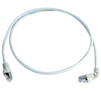 Telegärtner 100008677 RJ45 Câble réseau, câble patch CAT 6a S/FTP 5.0 m blanc ignifuge, avec manchon de protection contre les