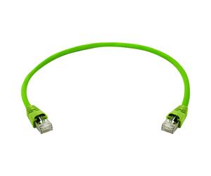 Telegärtner 100008838 RJ45 Câble réseau, câble patch S/FTP 7.5 m vert avec