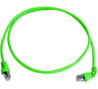 Telegärtner 100008850 RJ45 Câble réseau, câble patch CAT 6a S/FTP 7.5 m vert ignifuge, avec manchon de protection contre les