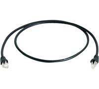 Telegärtner 100008948 RJ45 Câble réseau, câble patch CAT 5e F/UTP 7.5 m noir ignifuge, avec manchon de protection contre les pliages 1 pc(s)