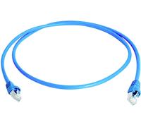 Telegärtner 100009057 RJ45 Câble réseau, câble patch CAT 6a S/FTP 10 m bleu ignifuge, avec manchon de protection contre les pliages 1 pc(s)