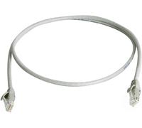 Telegärtner 100009088 RJ45 Câble réseau, câble patch CAT 5e 10.0 m gris ignifuge, avec manchon de protection contre les pliages