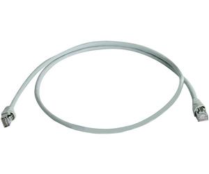 Telegärtner 100009348 RJ45 Câble réseau, câble patch CAT 5e F/UTP 15.0 m gris ignifuge, avec manchon de protection contre les pliages 1 pc(s)