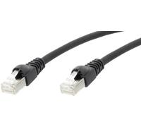 Telegärtner L00006D0100 RJ45 Câble réseau, câble patch CAT 5e F/UTP 25.00 m noir ignifuge, avec