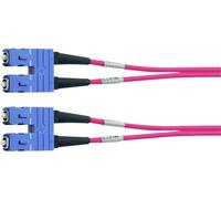 Telegärtner 100011779 fibre optique FO Câble de raccordement 1.00 m turquoise [1x SC mâle - 1x SC mâle] 50/125 µ Multimode OM3