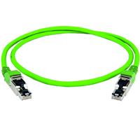 Telegärtner 100017329 RJ45 Câble réseau, câble patch CAT 5 vert avec manchon de protection contre les pliages 1 pc(s)