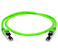 Telegärtner 100017329 RJ45 Câble réseau, câble patch CAT 5 5 m vert avec manchon de protection contre les pliages 1 pc(s)