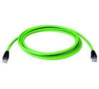 Telegärtner 100017332 RJ45 Câble réseau, câble patch CAT 5 vert avec manchon de protection contre les pliages 1 pc(s)
