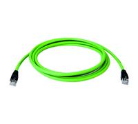 Telegärtner 100017348 RJ45 Câble réseau, câble patch CAT 5 vert avec manchon de