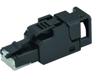Telegärtner 100023058 Connecteur RJ45 non blindé et assemblable sur le terrain UFP8 T568B CAT.6A(IEC), AWG23/1-AWG22/1, AWG23/7-AWG22/7, emballage blister (10