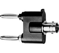 Telegärtner J01008A0620 Adaptateur de mesure BNC femelle - Banane mâle 4 mm, Banane mâle 4 mm noi