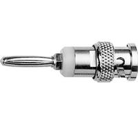 Telegärtner 100023665 Adaptateur de mesure BNC mâle - Banane mâle 4 mm argent
