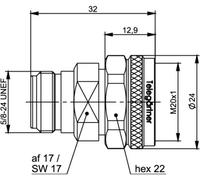 Telegärtner 100024190 100024190 Adaptateur N - 1 pc(s)