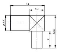 Telegärtner J01161A0668 J01161A0668 Connecteur SMB femelle, coudé 50 Ω 1 pc(s)
