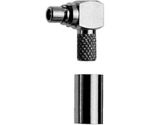 Telegärtner 100025095 100025095 Connecteur MMCX mâle, coudé 50 Ω 1 pc(s)