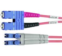 TELEGÄRTNER Câble adaptateur duplex 9/125 OS2, 1x SC Duplex - 1x LC Duplex, jaune, 1 m