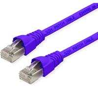 TELEGÄRTNER Câble de raccordement S/FTP, Cat.6A, LSOH, lilas, 5 m