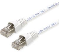 TELEGÄRTNER Câble patch S/FTP, cat.6A, LSOH, blanc, 7,5 m