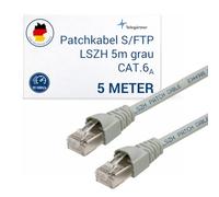 Telegärtner Câble de raccordement CAT6S/FTP 5 m – 1x RJ45 mâle - 1x RJ45 mâle – Gris