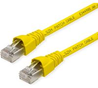 TELEGÄRTNER Câble patch S/FTP, cat.6A, LSOH, jaune, 5,5 m