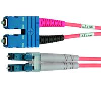 Telegärtner - Cordon de raccordement - LC multi-mode (M) pour SC multi-mode (M) - 1 m - fibre optique - 50 / 125 microns - OM2 - sans halogène - orange