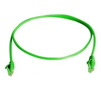 Telegärtner - Cordon de raccordement - RJ-45 (M) pour RJ-45 (M) - 1 m - UTP - CAT 6 - IEEE 802.3at - sans halogène, moulé, sans crochet, bloqué - vert, RAL 6024