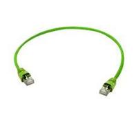 Telegärtner - Cordon de raccordement - RJ-45 (M) pour RJ-45 (M) - 5 m - SFTP, PiMF - CAT 7 - sans crochet, bloqué - vert, RAL 6018