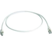 Câble de raccordement réseau informatique RJ45 Telegärtner 100008034 CAT 6a S/FTP blanc 0.25 m