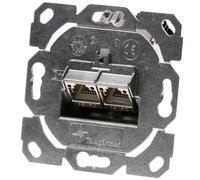 Telegärtner dose amj-s up 0 2xamj-s module cat.6a - designfähige anschlussdose 2 ports incl. 2 x amj-s module cat.6a rj45 geschi